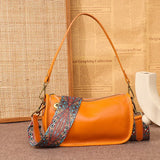 Vintage Leather Handbag Women's Casual Tote Messenger Bag