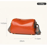 Vintage Leather Sling Shoulder Handbag for Women