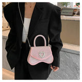 Women's Crystal Decor Crossbody Bag Full Of Diamonds Purse