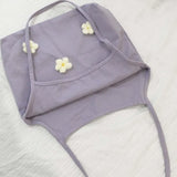 Flowers Shoulder Bags Women Underarm Canvas Bag