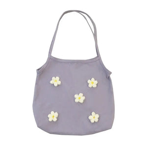 Flowers Shoulder Bags Women Underarm Canvas Bag