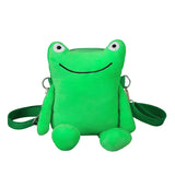 Funny Plush Cartoon Frog Bag Women Shoulder Messenger Handbag