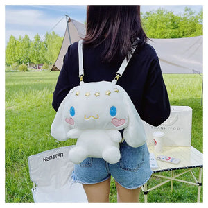 Girl INS Plush Dog Backpack Toy Shoulder Bag Women Cartoon Doll