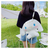 Girl INS Plush Dog Backpack Toy Shoulder Bag Women Cartoon Doll