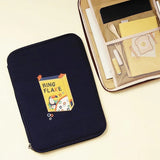 Cartoon Toast Woodpecker Sleeve Case Bag for Girl 13 Inch