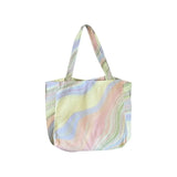 Rainbow Striped Shoulder Bag Tote Handbag