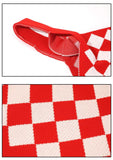 Ins Rhombus Knitted Women Handbag Diamond Lattice Tote Bag