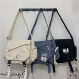 Large Capacity Shoulder Bag Harajuku Retro Messenger Bag