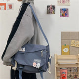 Large Capacity Shoulder Bag Harajuku Retro Messenger Bag