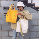 Japanese Student Canvas Shoulder Bag Large Capacity Messenger Bag