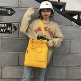 Japanese Student Canvas Shoulder Bag Large Capacity Messenger Bag