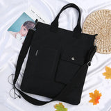 Japanese Student Canvas Shoulder Bag Large Capacity Messenger Bag