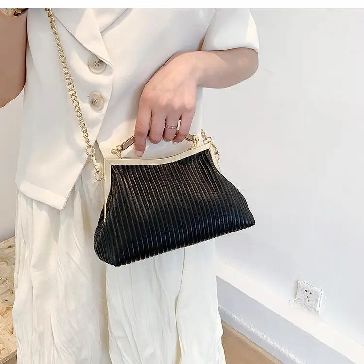 Japanese Cloud Bag High Leather Women Shoulder Crossbody Handbag Purse