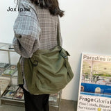 Large Capacity Canvas Crossbody Bag for Women Vintage Shoulder Bag