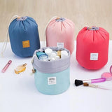 Large Capacity Nylon Cylinder Cosmetic Bag Multifunctional