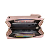 Litchi Stria Function Cellphone Pocket Wallet Shoulder Bag
