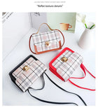Plaid Shoulder Bag Mini Square Crossbody Bag