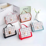 Plaid Shoulder Bag Mini Square Crossbody Bag