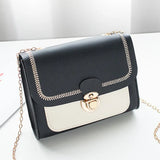 Embroidered Mini Square Shoulder Bag for Women