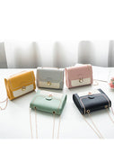 Embroidered Mini Square Shoulder Bag for Women