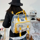 Multifunctional Backpack Teen Girl Cow Travel Bag Small School Bags