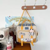 Multifunctional Backpack Teen Girl Cow Travel Bag Small School Bags
