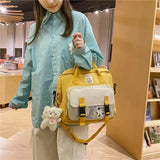 Waterproof 14 Inch Laptop Backpack for Teen Girls Portable Travel Bag Women