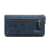Men's Leather Zipper Long Wallet Large Capacity Handbag