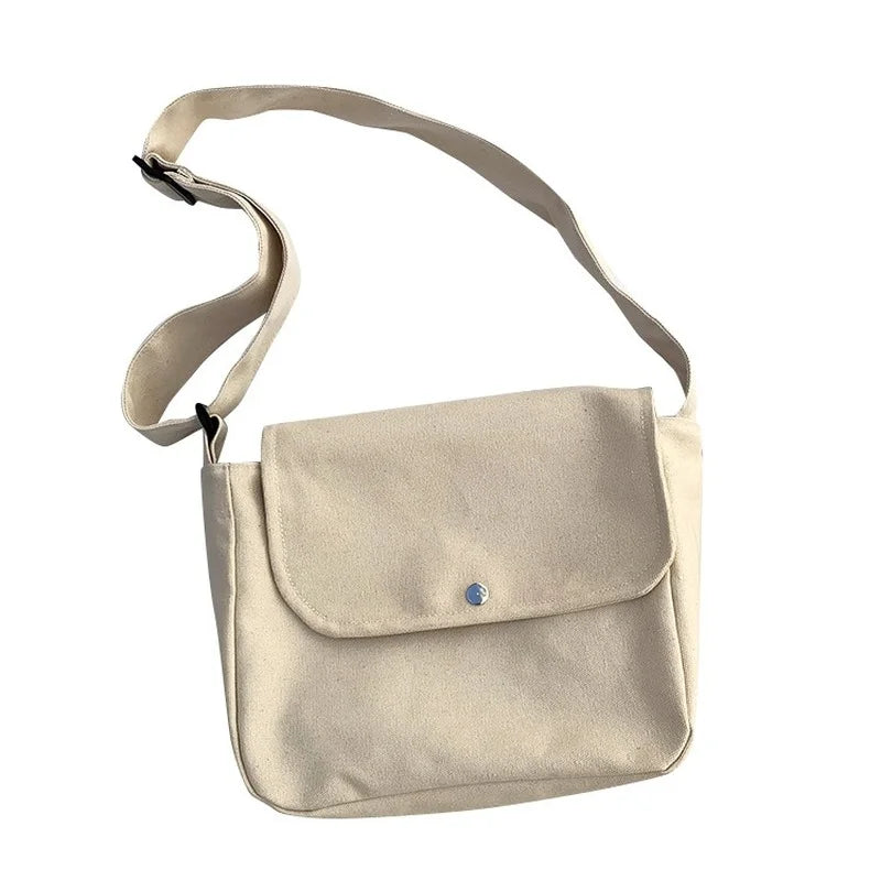 Mori Casual Messenger Bag Canvas Shoulder Bag Student Retro Women's Bag