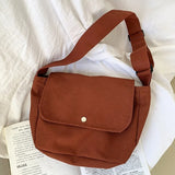 Mori Casual Messenger Bag Canvas Shoulder Bag Student Retro Women's Bag