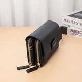 Cell Phone PU Large Capacity Wallet Hand Bag Crossbody Bag