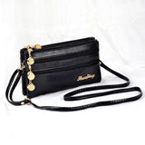 Layer Ladies Hand Bags Clutch Wallet Soft Pu Leather Small Crossbody Bags