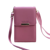 Multifunctional Crossbody Bag Women PU Leather Shoulder Bag