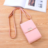 Multifunctional Crossbody Bag Women PU Leather Shoulder Bag