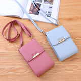 Multifunctional Crossbody Bag Women PU Leather Shoulder Bag