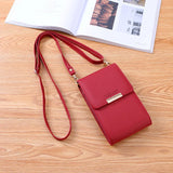 Multifunctional Crossbody Bag Women PU Leather Shoulder Bag