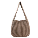 Large-capacity Knitting Shopping Bag Women Totes Purses