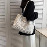 Casual Portable Handbag Chains Shoulder Bag Large Capacity Shopping Tote