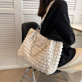 Casual Portable Handbag Chains Shoulder Bag Large Capacity Shopping Tote
