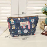 Graffiti Printed Cosmetic Bag Makeup Storage Cluth Zipper Hand Bag