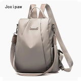 Anti-theft Nylon Backpack Women Girl Multifunctional School Bag