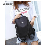 Anti-theft Nylon Backpack Women Girl Multifunctional School Bag