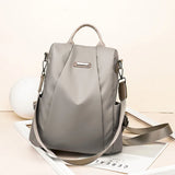Anti-theft Nylon Backpack Women Girl Multifunctional School Bag