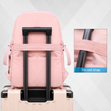 Nylon Travel Backpack for Women Men Boys Girls School College Teen