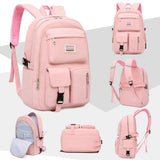 Nylon Travel Backpack for Women Men Boys Girls School College Teen