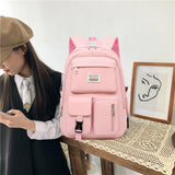 Nylon Travel Backpack for Women Men Boys Girls School College Teen