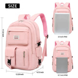 Nylon Travel Backpack for Women Men Boys Girls School College Teen