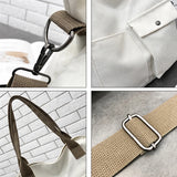 Canvas Shoulder Bag for Women: Large Capacity Crossbody Messenger Bag