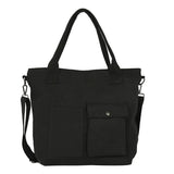 Canvas Shoulder Bag for Women: Large Capacity Crossbody Messenger Bag