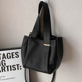 PU Leather OL Ladies Handbags Women Crossbody Bucket Small Tote